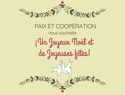 Paix et Coopération vous souhaite un Joyeux Noël et de Joyeuses Fêtes