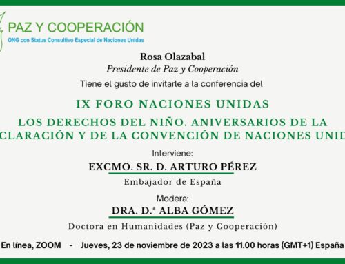 Invitación IX Foro Naciones Unidas – Los Derechos del Niño. Aniversarios de la Declaración y de la Convención de Naciones Unidas