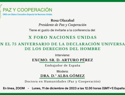 Invitación X Foro Naciones Unidas – En el 75 Aniversario de la Declaración Universal de los Derechos del Hombre