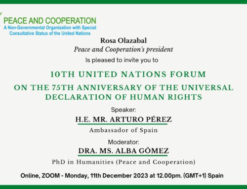 Invitación 10th United Nations Forum – On the 75th Anniversary of the Universal Declaration Of Human Rights