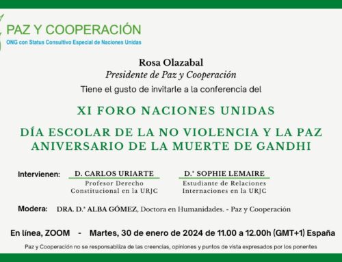 XI Foro Naciones Unidas – Día Escolar de la No Violencia y la Paz – Aniversario de la Muerte de Gandhi